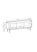 Miniatyrbild 6 av 6: FURNLUX TV-STATIV FÄRG BEIGE 144CM
