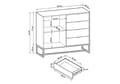 Pikkukuva 11 / 11: FURNLUX LIPASTO MERIPIHKA TAMMI VAALEA 103CM