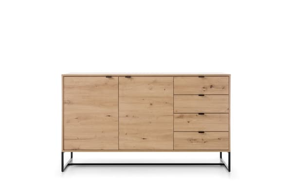 FURNLUX SKÄNK BÄRNSTEN EK LJUS 153CM