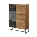 Pikkukuva 1 / 3: FURNLUX VITRIINI TUMMA TAMMI & GRAFIITTI 93CM