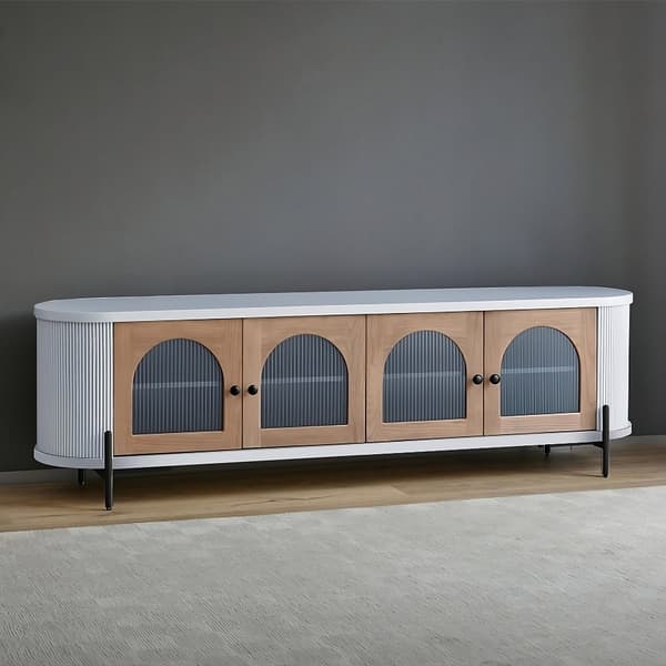FURNLUX TV-STATIV STILIG LJUSGRÅ 200CM