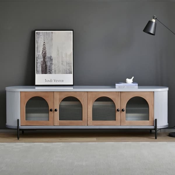 FURNLUX TV-STATIV STILIG LJUSGRÅ 200CM
