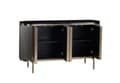 Miniatyrbild 2 av 3: FURNLUX TV-STATIV STILIG SVART & BEIGE 160CM