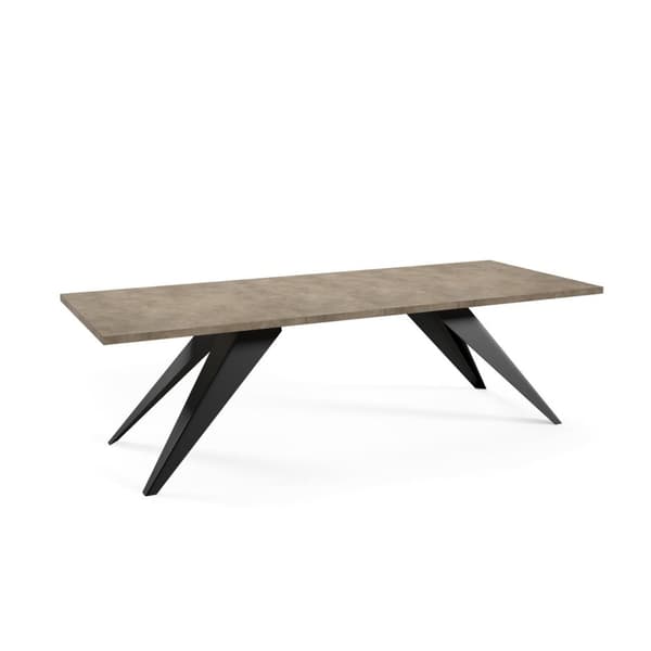 FURNLUX MATBORD VENTO GRÅ & SVART 80CM