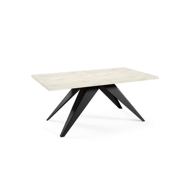 FURNLUX RUOKAPÖYTÄ VENTO VALKOINEN & MUSTA 80CM