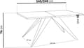 Miniatyrbild 5 av 5: FURNLUX MATBORD VENTO BRUN 80CM