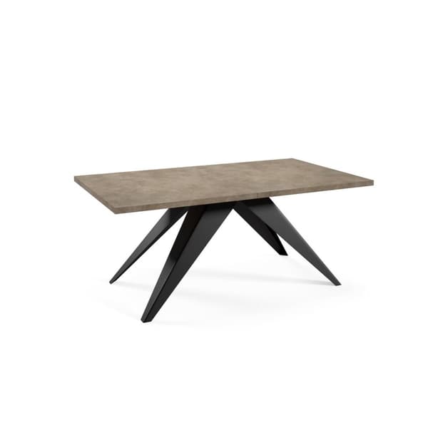 FURNLUX MATBORD VENTO GRÅ & SVART 90CM