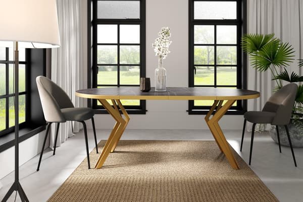 FURNLUX MATBORD RANDI SVART 100CM