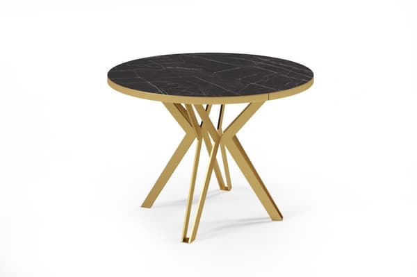 FURNLUX RUOKAPÖYTÄ RANDI MUSTA 120CM