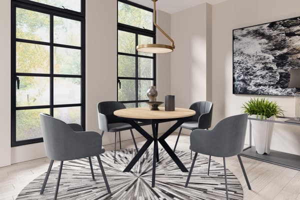 FURNLUX RUOKAPÖYTÄ LEIA BEIGE 100CM