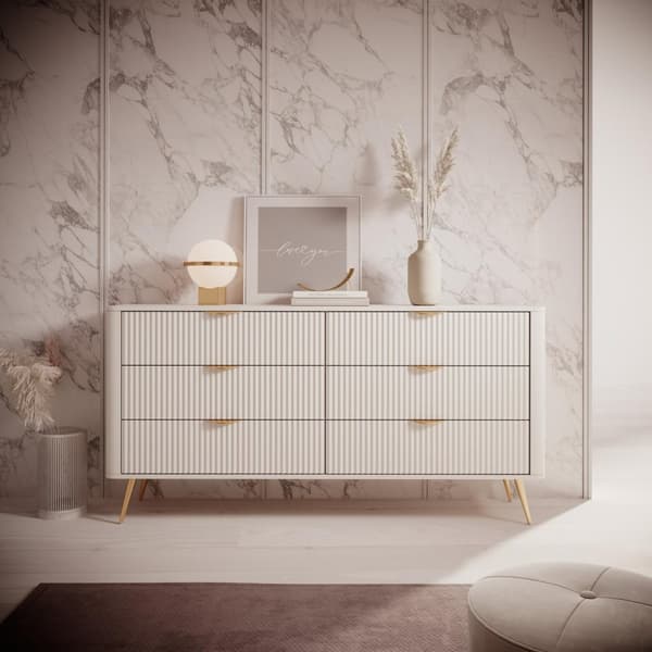 FURNLUX BYRÅ LANTE VIT 163CM