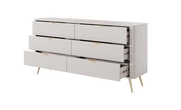 FURNLUX BYRÅ LANTE VIT 163CM