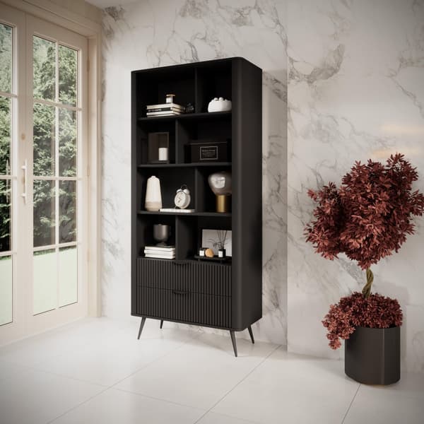FURNLUX UDSTILLINGSVINDUE LANTE SORT 88CM