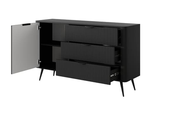 FURNLUX SKÄNK LANTE SVART 138CM