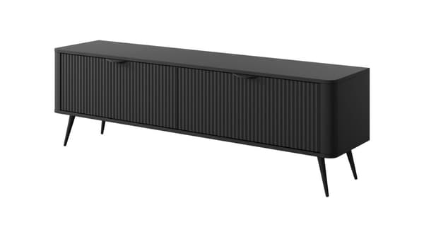 FURNLUX TV-TELINE LANTE MUSTA 163CM