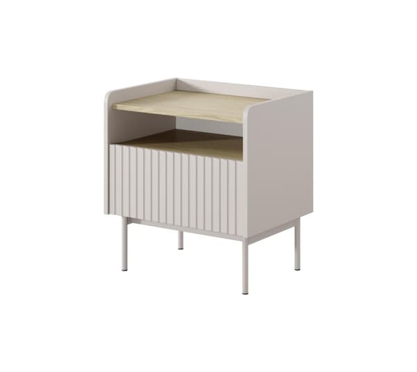 FURNLUX NATTDUKSBORD NIVÅ BEIGE 53CM