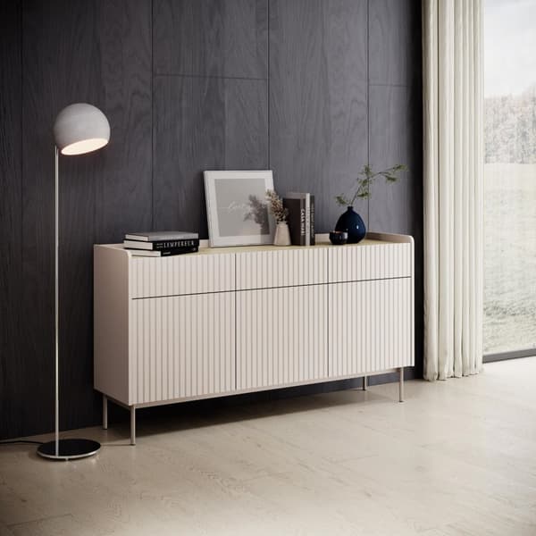 FURNLUX SKÄNK NIVÅ BEIGE 153CM