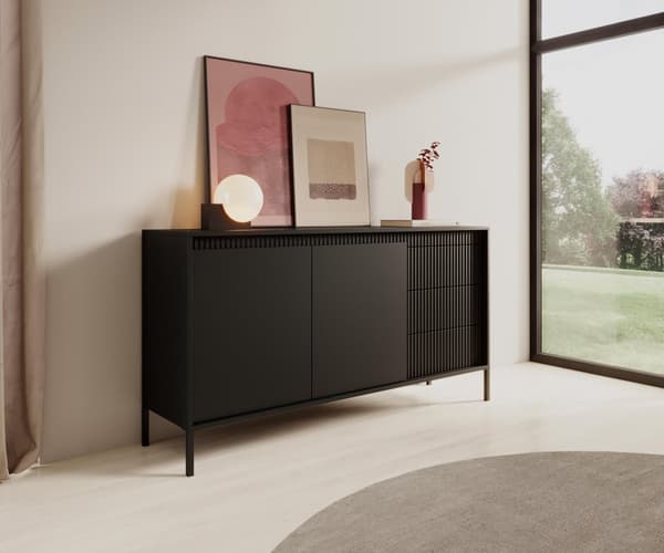 FURNLUX SKÄNK SENSATION SVART 153CM