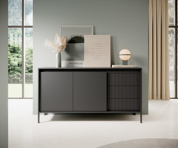 FURNLUX SKÄNK SENSATION SVART 153CM