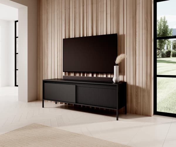 FURNLUX TV-BÄNK SENSATION SVART 153CM