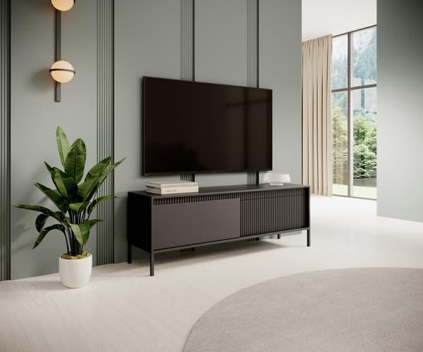 FURNLUX TV-BÄNK SENSATION SVART 153CM