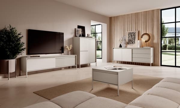 FURNLUX TV-TELINE SENSATION VALKOINEN 187CM
