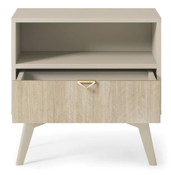 FURNLUX NATTDUKSBORD SKOGSBEIGE 54CM