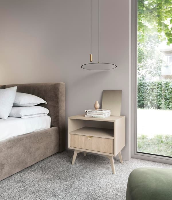 FURNLUX NATTDUKSBORD SKOGSBEIGE 54CM