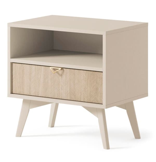 FURNLUX NATTDUKSBORD SKOGSBEIGE 54CM