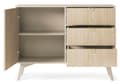 Miniatyrbild 3 av 5: FURNLUX SKÄNK SKOG BEIGE 106CM