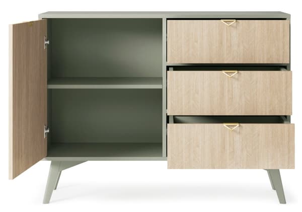 FURNLUX SKÄNK SKOG BEIGE & GRÖN 106CM