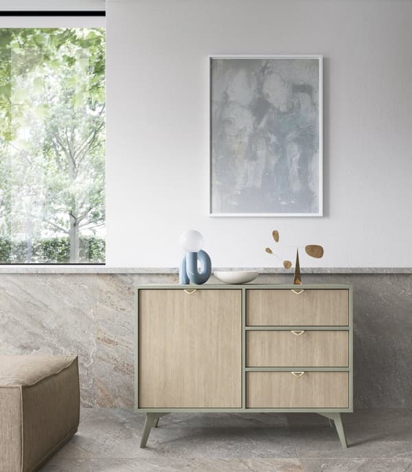 FURNLUX SKÄNK SKOG BEIGE & GRÖN 106CM