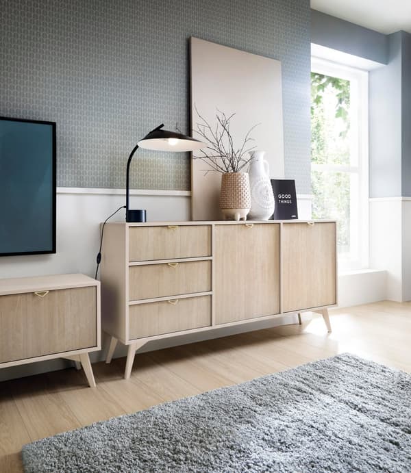 FURNLUX SKÄNK SKOG BEIGE 158CM