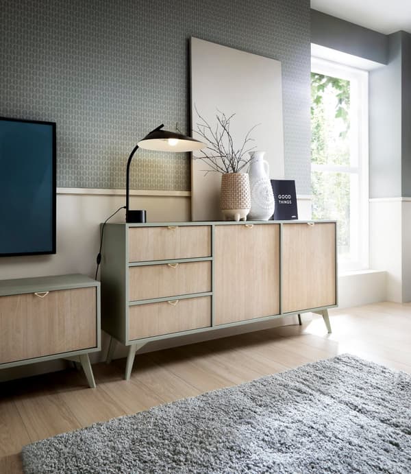 FURNLUX LIPASTO METSÄ BEIGE & VIHREÄ 158CM