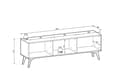 Pikkukuva 7 / 7: FURNLUX TV-TELINE METSÄ BEIGE & VIHREÄ 158CM