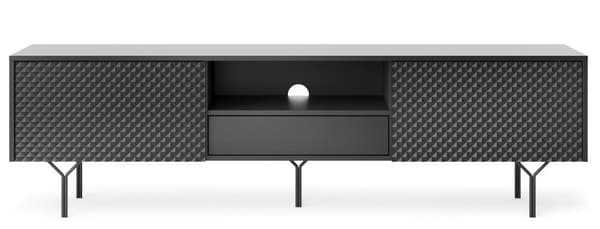 FURNLUX TV-TELINE RAVEN MUSTA 180CM
