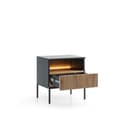 Miniatyrbillede 2 af 4: FURNLUX NATBORD SENTO SORT 54CM