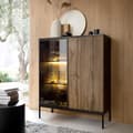 Pikkukuva 4 / 5: FURNLUX VITRIINI SENTO MUSTA 104CM