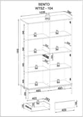 Miniatyrbild 7 av 7: FURNLUX SHOWCASE SENTO SVART 104CM