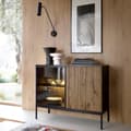 Miniatyrbillede 4 af 6: FURNLUX SKÆNK SENTO SORT 104CM