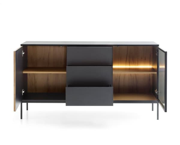 FURNLUX SKÄNK SENTO SVART 154CM
