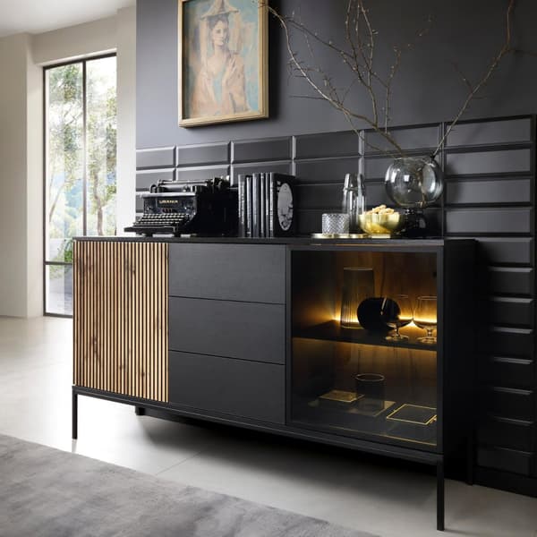 FURNLUX SKÄNK SENTO SVART 154CM