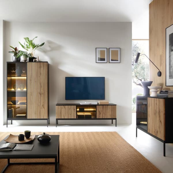 FURNLUX TV-TELINE SENTO MUSTA 156CM