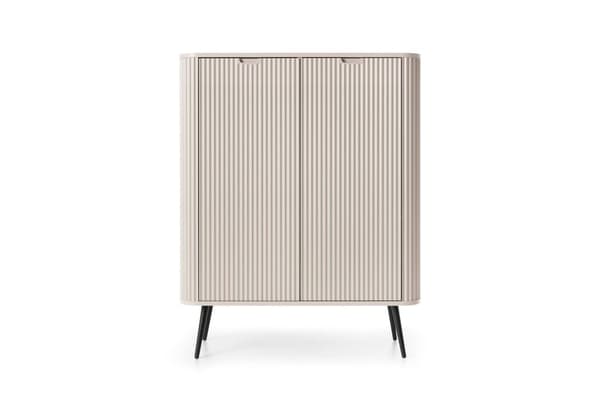 FURNLUX SIVUPÖYTÄ ZOVA BEIGE & MUSTA 103CM