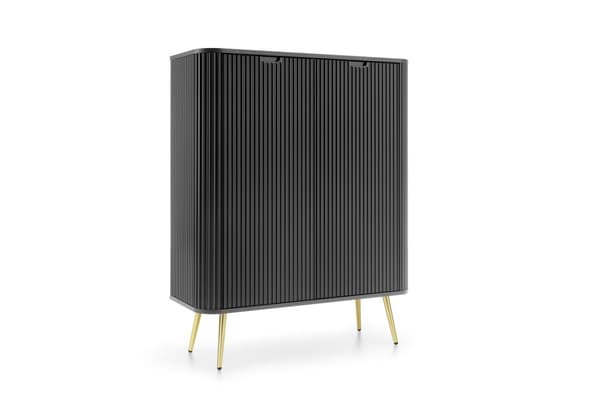 FURNLUX SKÄNK ZOVA SVART & GULD 103CM
