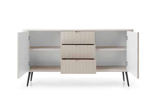 FURNLUX SKÄNK ZOVA BEIGE & SVART 168CM
