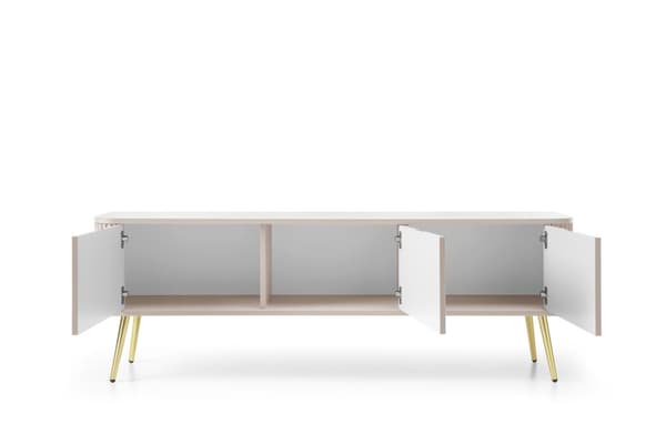 FURNLUX TV-TELINE ZOVA BEIGE & KULTA 168CM