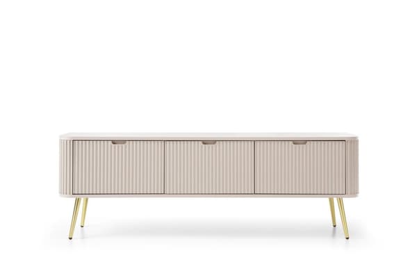 FURNLUX TV-TELINE ZOVA BEIGE & KULTA 168CM