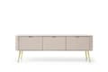 Pikkukuva 2 / 4: FURNLUX TV-TELINE ZOVA BEIGE & KULTA 168CM