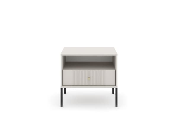 FURNLUX YÖPÖYTÄ ISEO BEIGE & MUSTA 54CM